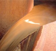 取水口（190m）洗浄開始直後